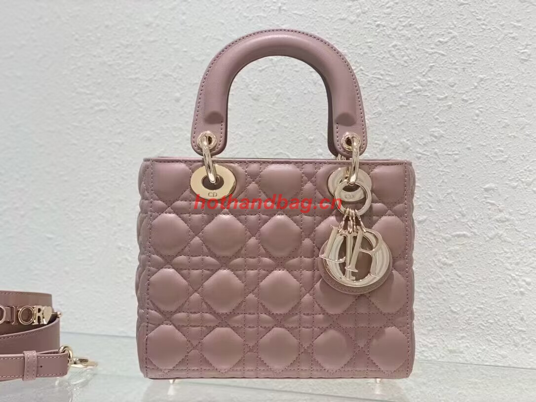 SMALL LADY DIOR MY ABCDIOR BAG Cannage Lambskin M0538ONG Peony Pink SMALL LADY DIOR MY ABCDIOR BAG Cannage Lambskin M0538ONG Peony Pink