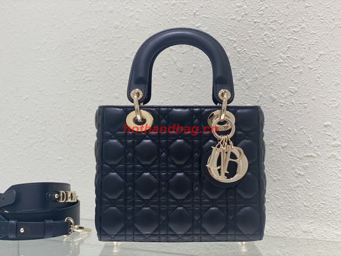 SMALL LADY DIOR MY ABCDIOR BAG Cannage Lambskin M0538ONG black SMALL LADY DIOR MY ABCDIOR BAG Cannage Lambskin M0538ONG black