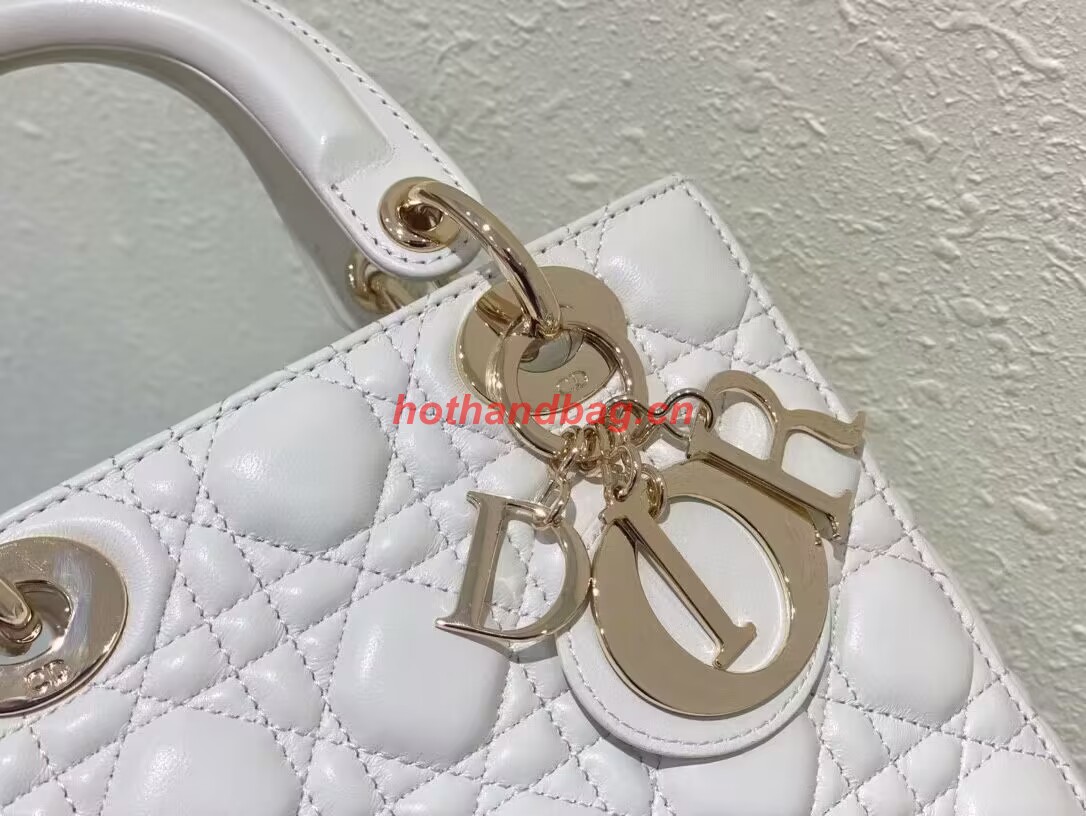 SMALL LADY DIOR MY ABCDIOR BAG Latte Cannage Lambskin M0538ONG SMALL LADY DIOR MY ABCDIOR BAG Latte Cannage Lambskin M0538ONG