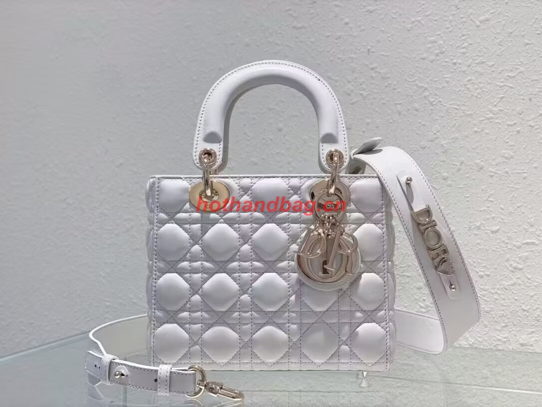 SMALL LADY DIOR MY ABCDIOR BAG Latte Cannage Lambskin M0538ONG SMALL LADY DIOR MY ABCDIOR BAG Latte Cannage Lambskin M0538ONG
