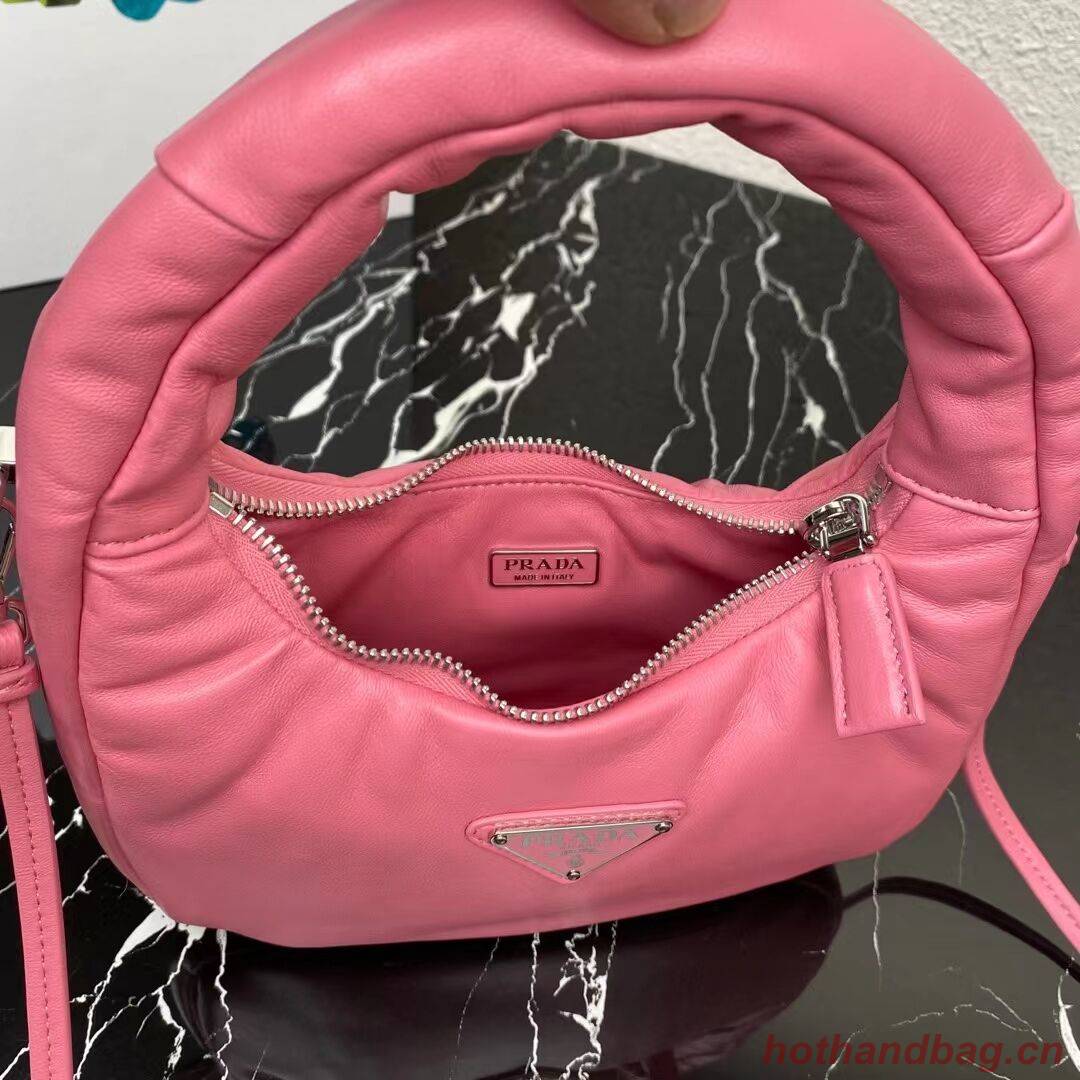Prada Soft padded nappa leather mini-bag 1BA384 pink Prada Soft padded nappa leather mini-bag 1BA384 pink