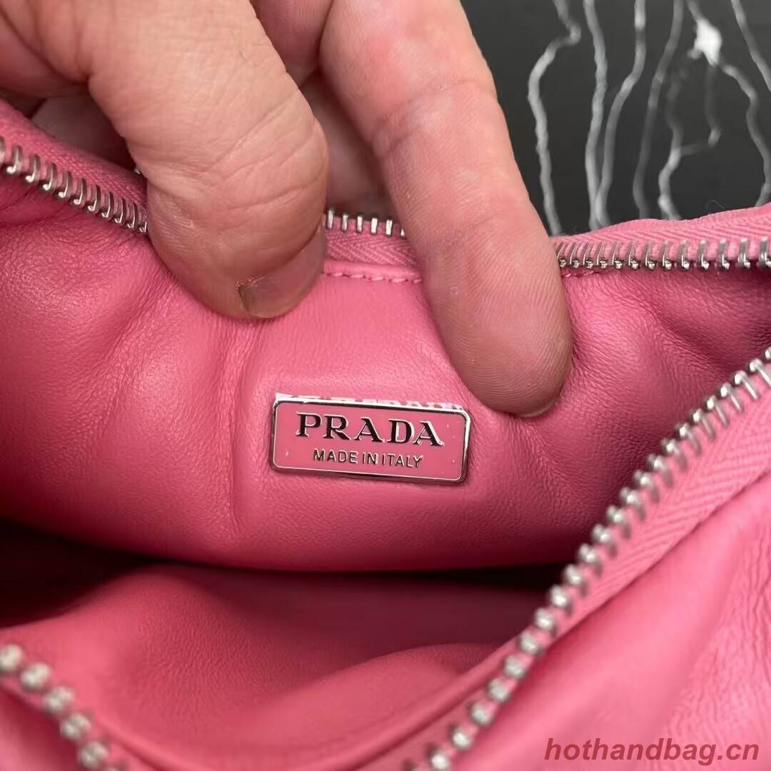 Prada Soft padded nappa leather mini-bag 1BA384 pink Prada Soft padded nappa leather mini-bag 1BA384 pink