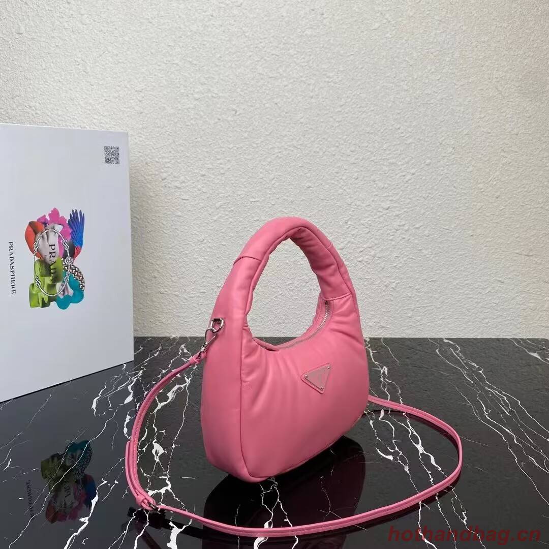 Prada Soft padded nappa leather mini-bag 1BA384 pink Prada Soft padded nappa leather mini-bag 1BA384 pink