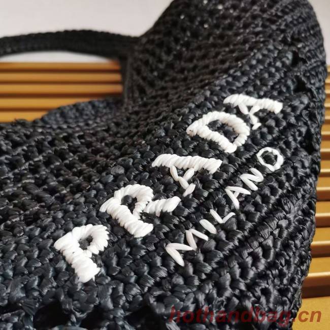 Prada Crochet tote bag 1BG424 black