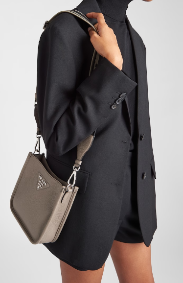 Prada Leather mini shoulder bag 1BH191 Clay Grey Prada Leather mini shoulder bag 1BH191 Clay Grey