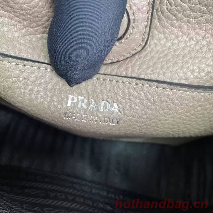 Prada Leather mini shoulder bag 1BH191 dark Grey Prada Leather mini shoulder bag 1BH191 dark Grey