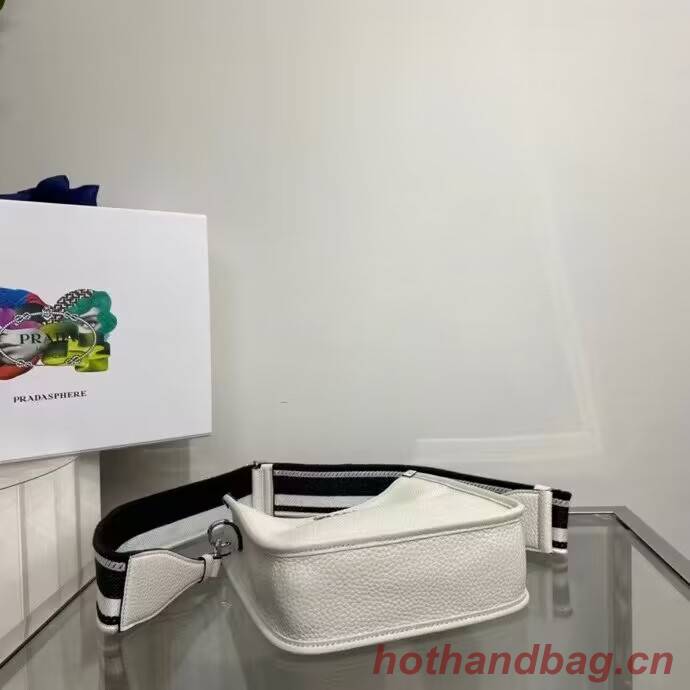 Prada Leather mini shoulder bag 1BH191 white Prada Leather mini shoulder bag 1BH191 white