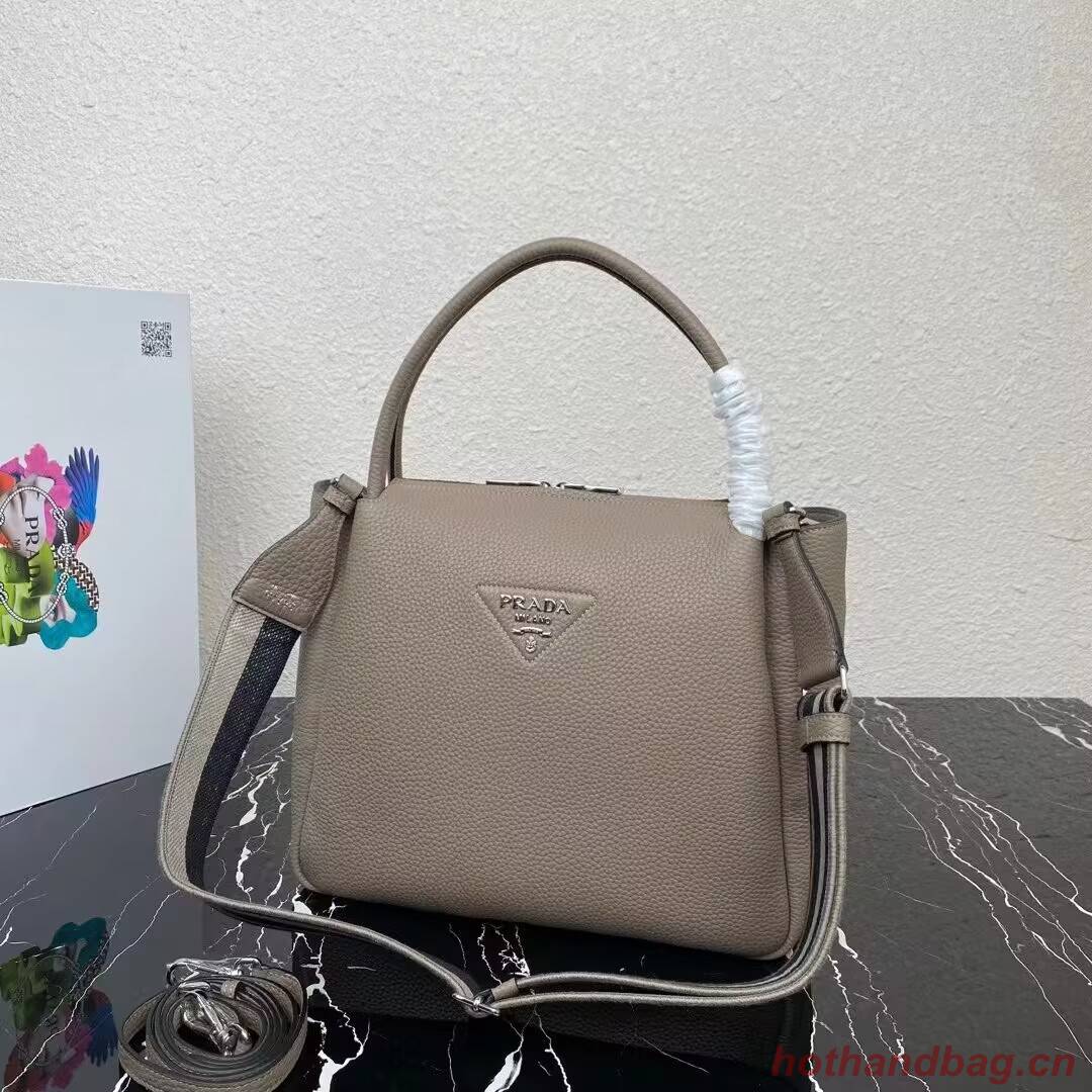 Prada Leather shoulder bag 1NC175 gray Prada Leather shoulder bag 1NC175 gray