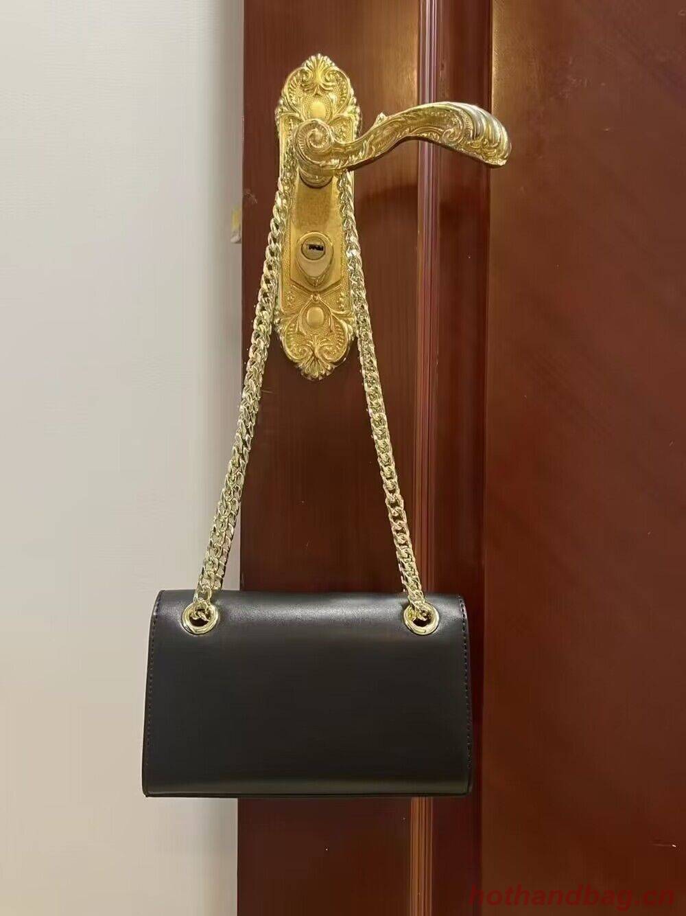 Dolce & Gabbana Origianl Leather Shoulder Bag 5535 Black Dolce & Gabbana Origianl Leather Shoulder Bag 5535 Black