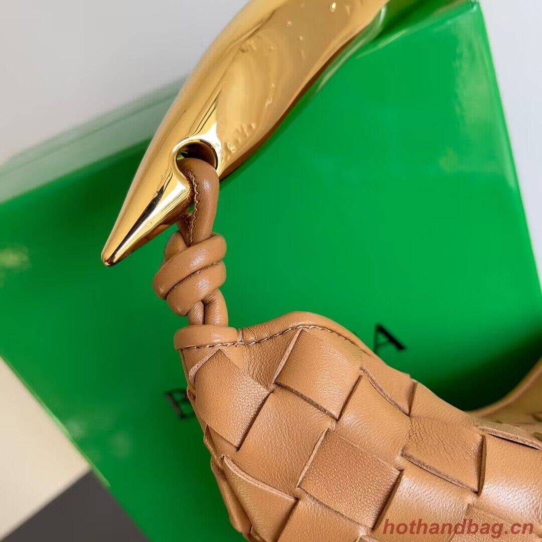 Bottega Veneta Sardine Intrecciato Gold Hardware Handle Bag 716082 Brown Bottega Veneta Sardine Intrecciato Gold Hardware Handle Bag 716082 Brown