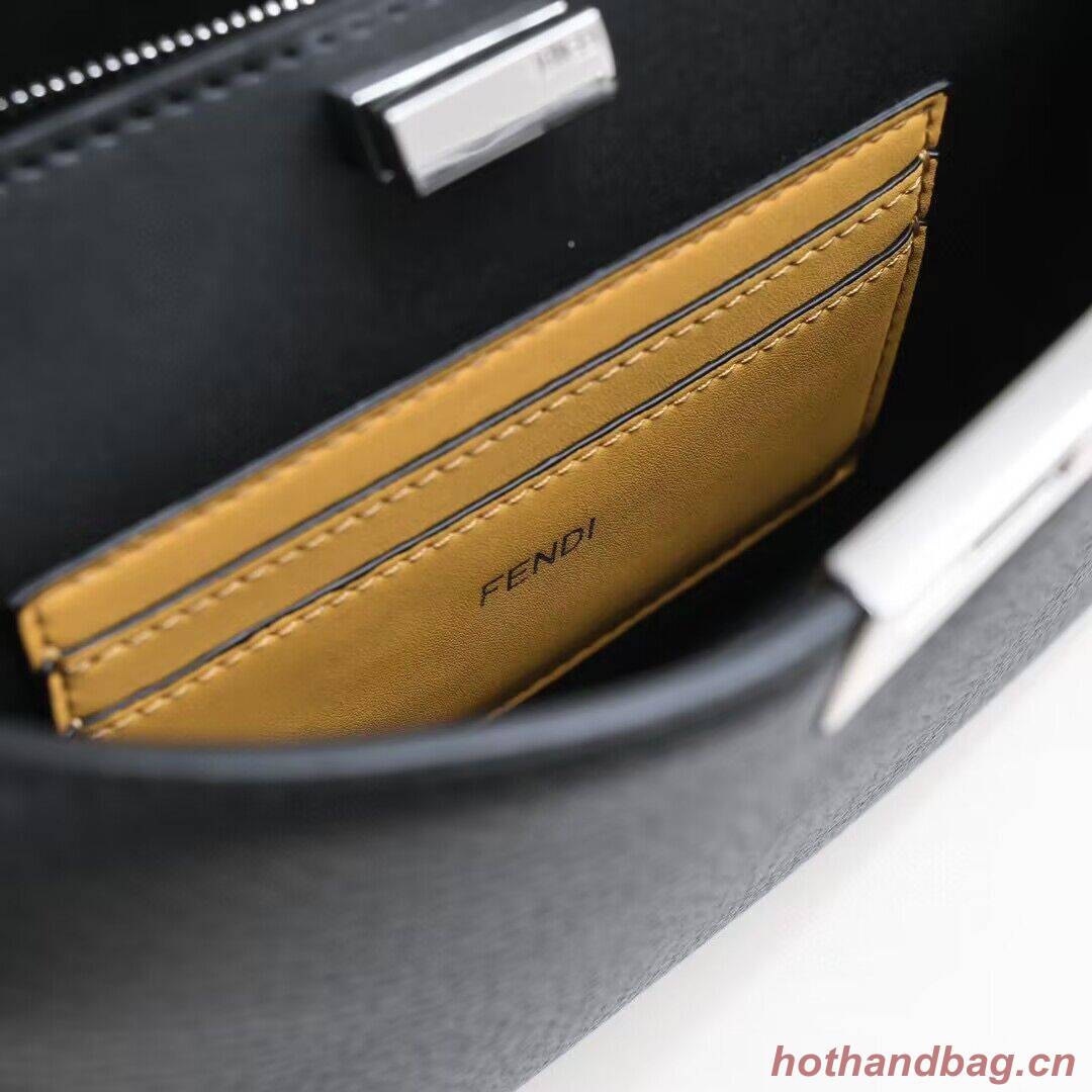 Fendi Peekaboo ISeeU XCross Small Original Leather Bag 2317 Black Fendi Peekaboo ISeeU XCross Small Original Leather Bag 2317 Black