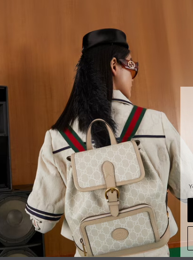 GUCCI BACKPACK WITH INTERLOCKING G 674147 white GUCCI BACKPACK WITH INTERLOCKING G 674147 white