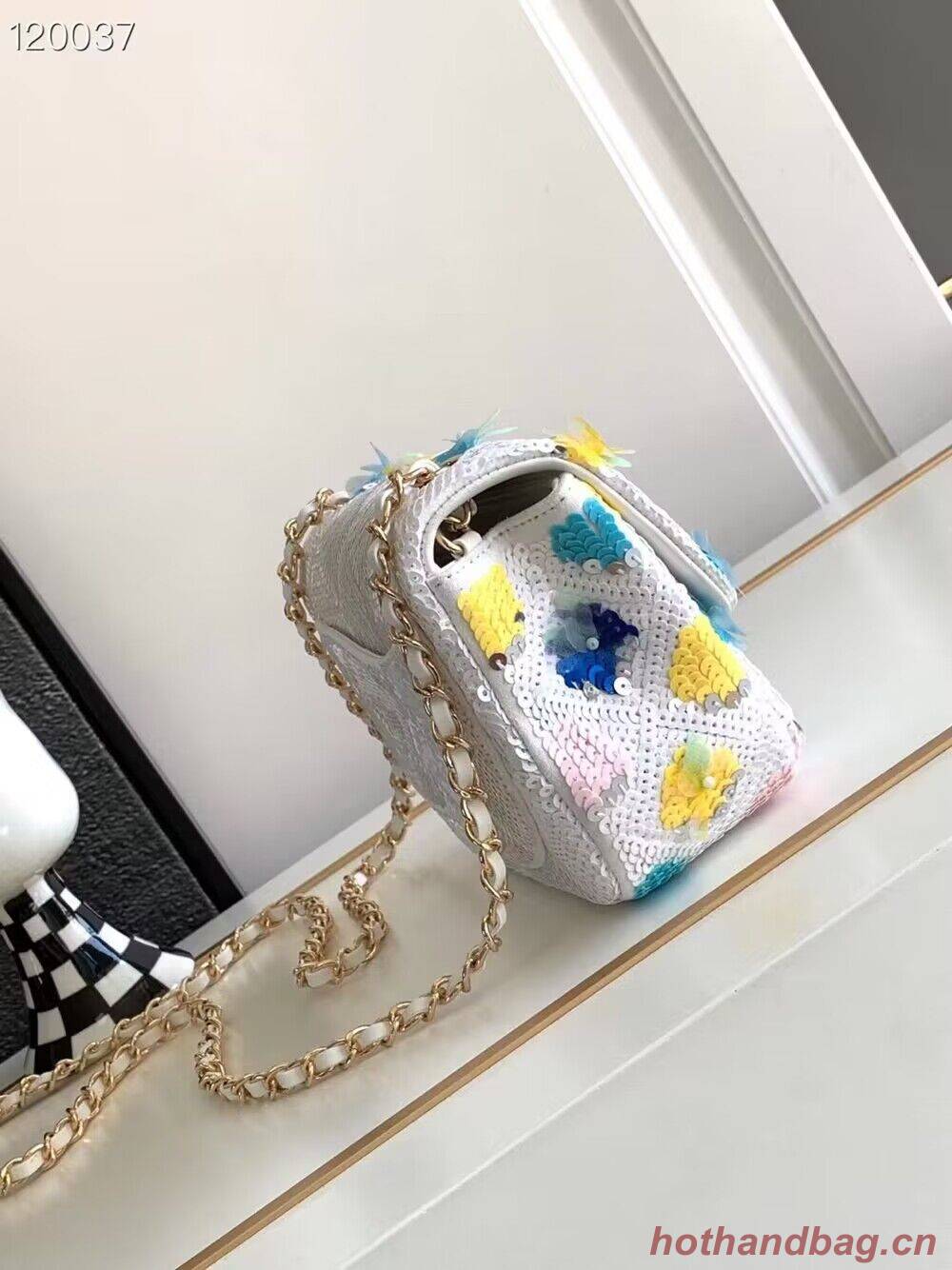 Chanel 23P Mini Shoulder Flowers Bag AS11165 White Chanel 23P Mini Shoulder Flowers Bag AS11165 White