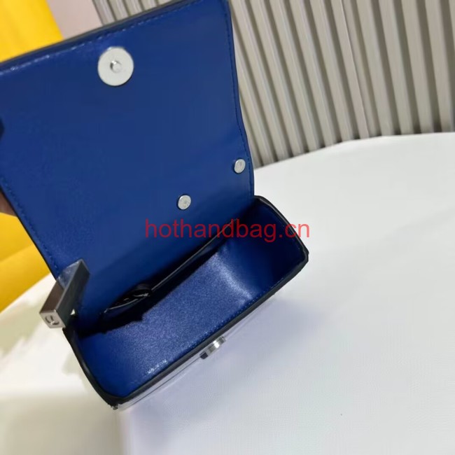 Fendi mini smooth leather bag F1089 blue Fendi mini smooth leather bag F1089 blue