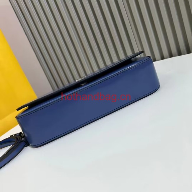 Fendi small smooth leather bag F1090 blue Fendi small smooth leather bag F1090 blue