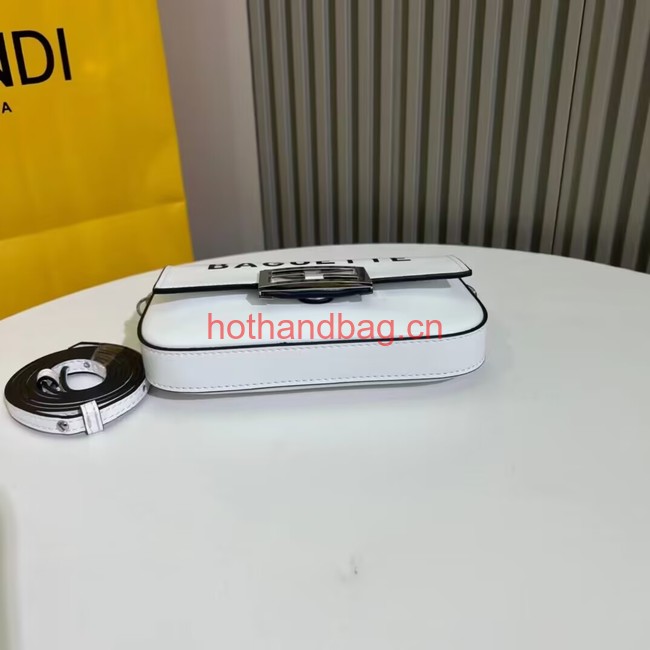 Fendi mini smooth leather bag F1997 white Fendi mini smooth leather bag F1997 white