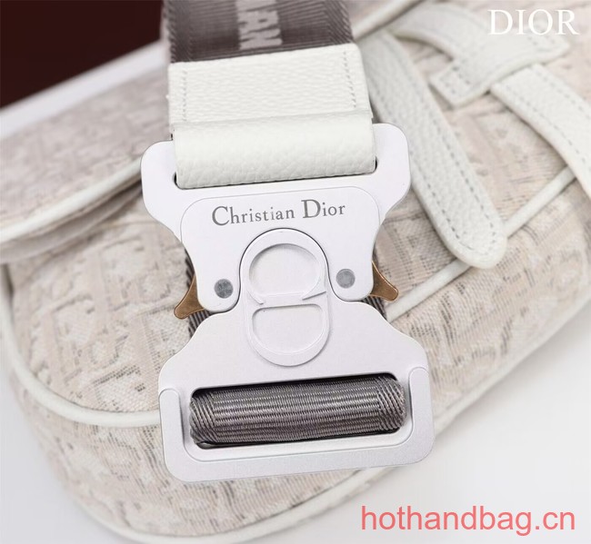 Dior Essentials SADDLE BAG Oblique Jacquard 1ADPO093 white Dior Essentials SADDLE BAG Oblique Jacquard 1ADPO093 white