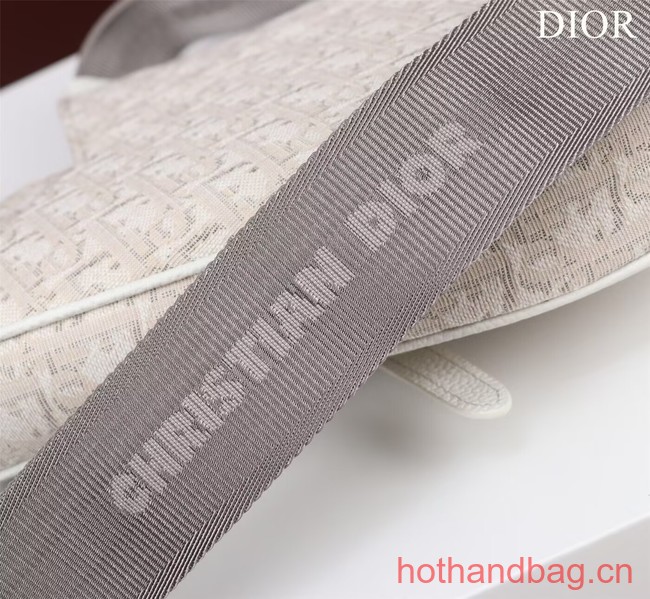 Dior Essentials SADDLE BAG Oblique Jacquard 1ADPO093 white Dior Essentials SADDLE BAG Oblique Jacquard 1ADPO093 white