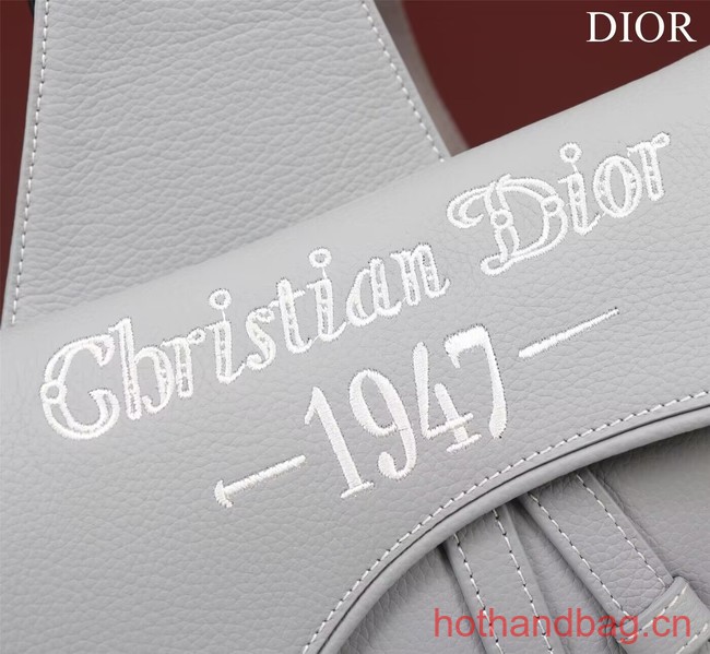Dior Essentials SADDLE BAG Grained Calfskin 1ADPO093f-1 gray Dior Essentials SADDLE BAG Grained Calfskin 1ADPO093f-1 gray