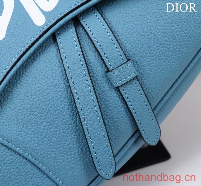 Dior Essentials SADDLE BAG Grained Calfskin 1ADPO093f-1 blue Dior Essentials SADDLE BAG Grained Calfskin 1ADPO093f-1 blue