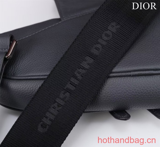Dior Essentials SADDLE BAG Grained Calfskin 1ADPO093f-1 dark gray Dior Essentials SADDLE BAG Grained Calfskin 1ADPO093f-1 dark gray