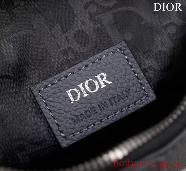 Dior Essentials SADDLE BAG Grained Calfskin 1ADPO093f-1 dark gray Dior Essentials SADDLE BAG Grained Calfskin 1ADPO093f-1 dark gray