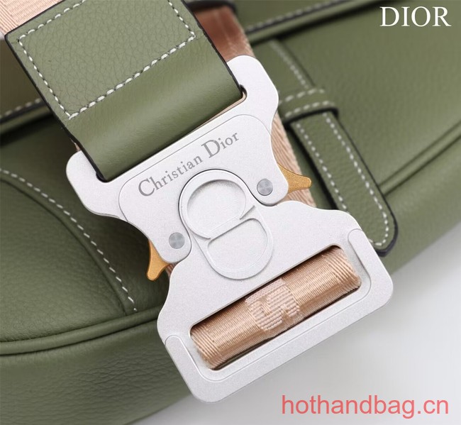 Dior Essentials SADDLE BAG Grained Calfskin 1ADPO093f-1 green Dior Essentials SADDLE BAG Grained Calfskin 1ADPO093f-1 green