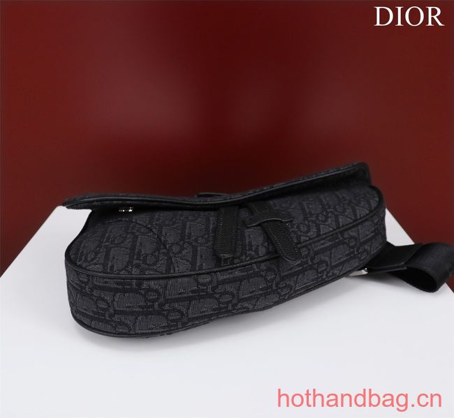 Dior Essentials SADDLE BAG Oblique Jacquard 1ADPO093 black Dior Essentials SADDLE BAG Oblique Jacquard 1ADPO093 black