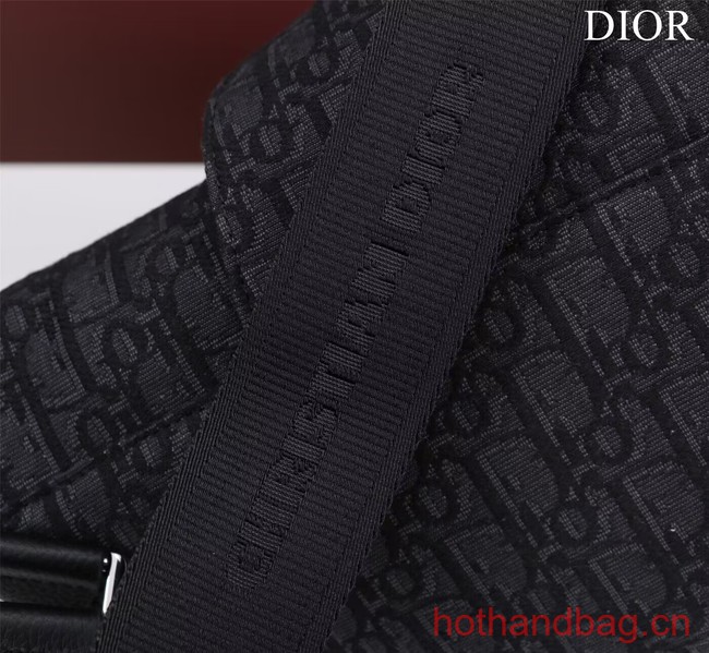 Dior Essentials SADDLE BAG Oblique Jacquard 1ADPO093 black Dior Essentials SADDLE BAG Oblique Jacquard 1ADPO093 black