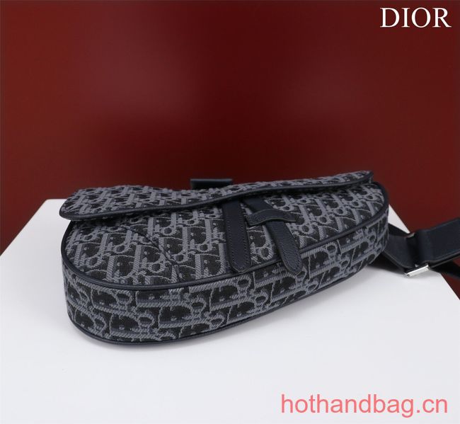 Dior Essentials SADDLE BAG Oblique Jacquard 1ADPO093 dark blue Dior Essentials SADDLE BAG Oblique Jacquard 1ADPO093 dark blue