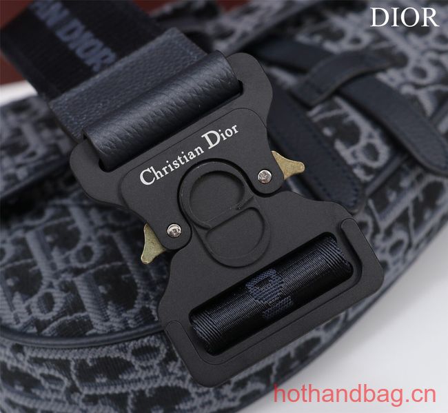 Dior Essentials SADDLE BAG Oblique Jacquard 1ADPO093 dark blue Dior Essentials SADDLE BAG Oblique Jacquard 1ADPO093 dark blue