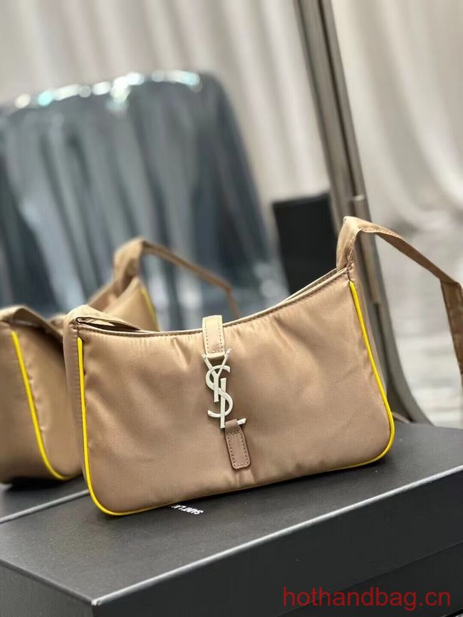 SAINT LAURENT Nylon Shoulder Bag Y988228A apricot
