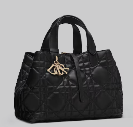 MEDIUM DIOR TOUJOURS BAG Latte Macrocannage Calfskin M2821OS black MEDIUM DIOR TOUJOURS BAG Latte Macrocannage Calfskin M2821OS black