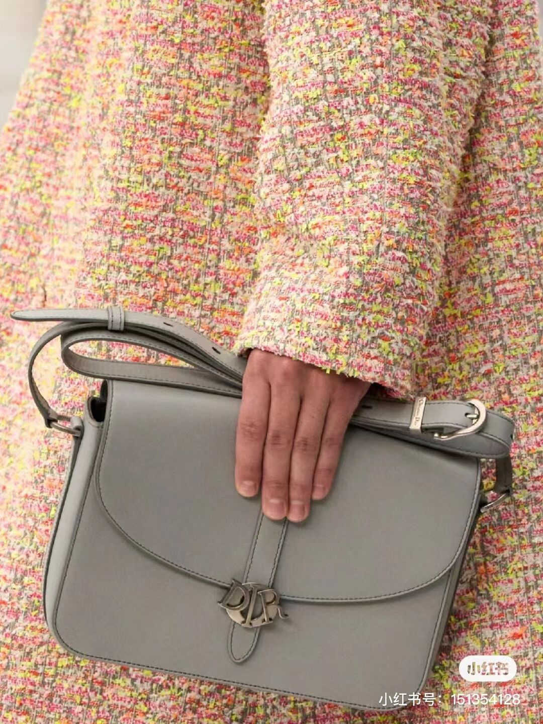 DIOR Calfskin Shoulder Bag C0561 gray DIOR Calfskin Shoulder Bag C0561 gray