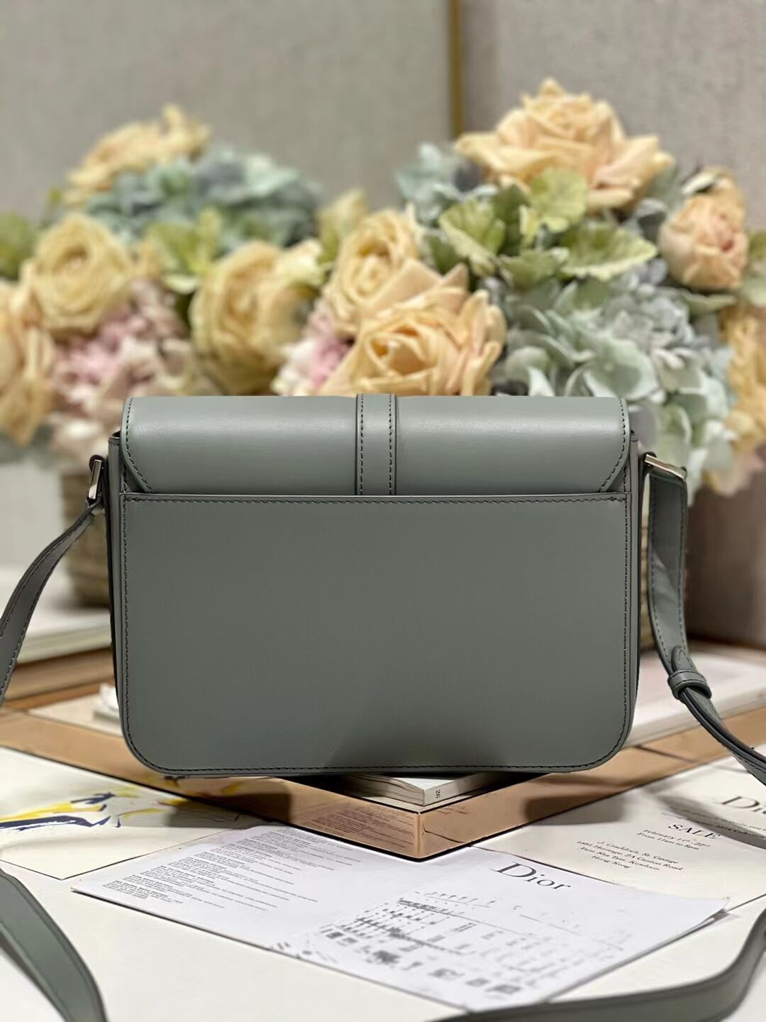 DIOR Calfskin Shoulder Bag C0561 gray DIOR Calfskin Shoulder Bag C0561 gray