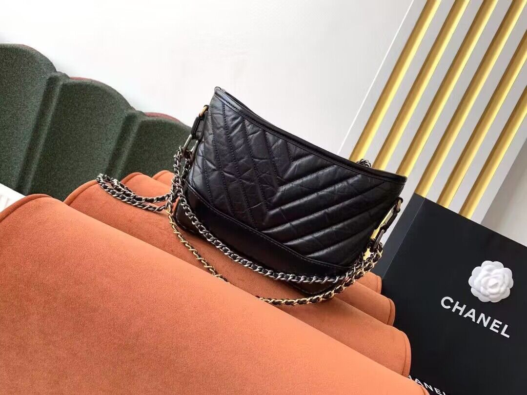 Chanel gabrielle small hobo bag A91810 Black Chanel gabrielle small hobo bag A91810 Black