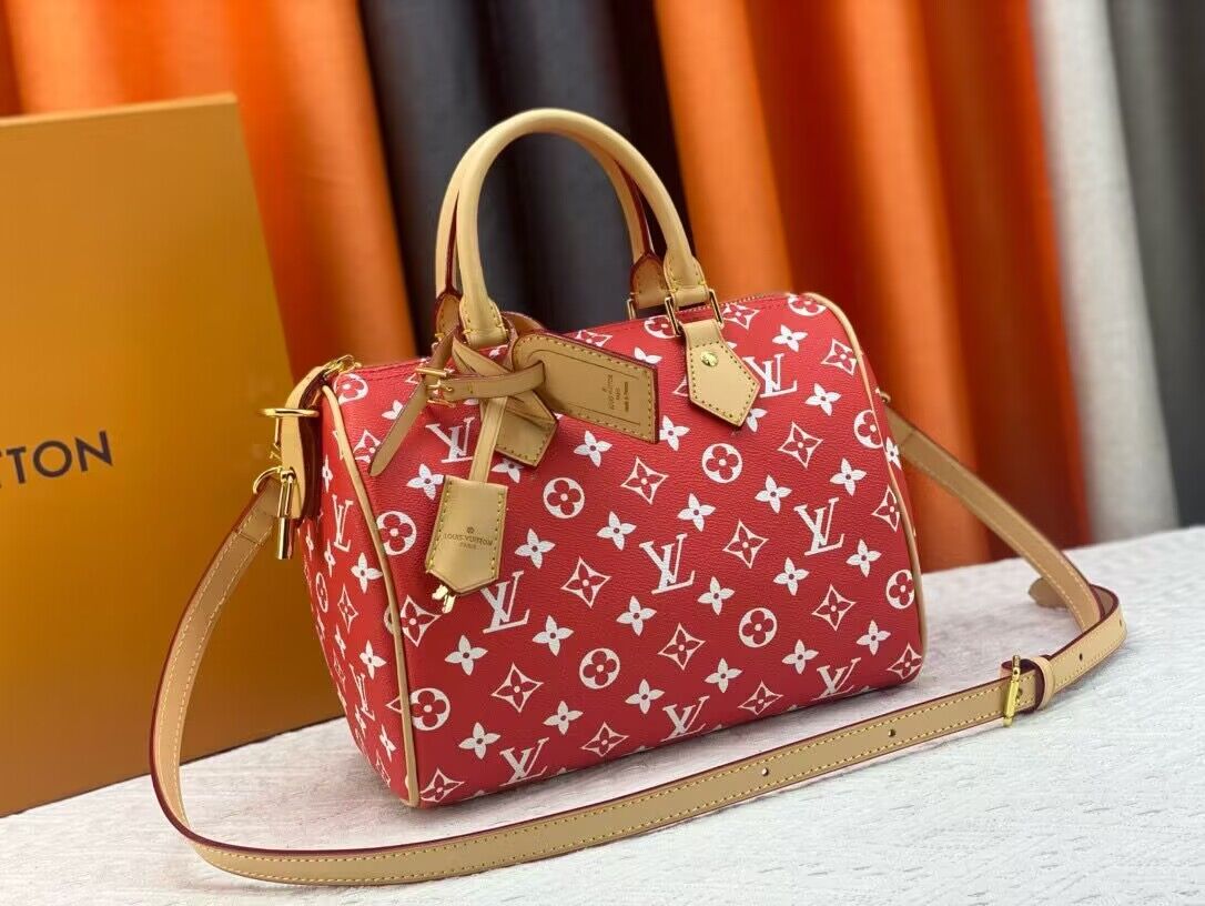 Louis Vuitton LV2024 Speedy 25 M24424 Red Louis Vuitton LV2024 Speedy 25 M24424 Red