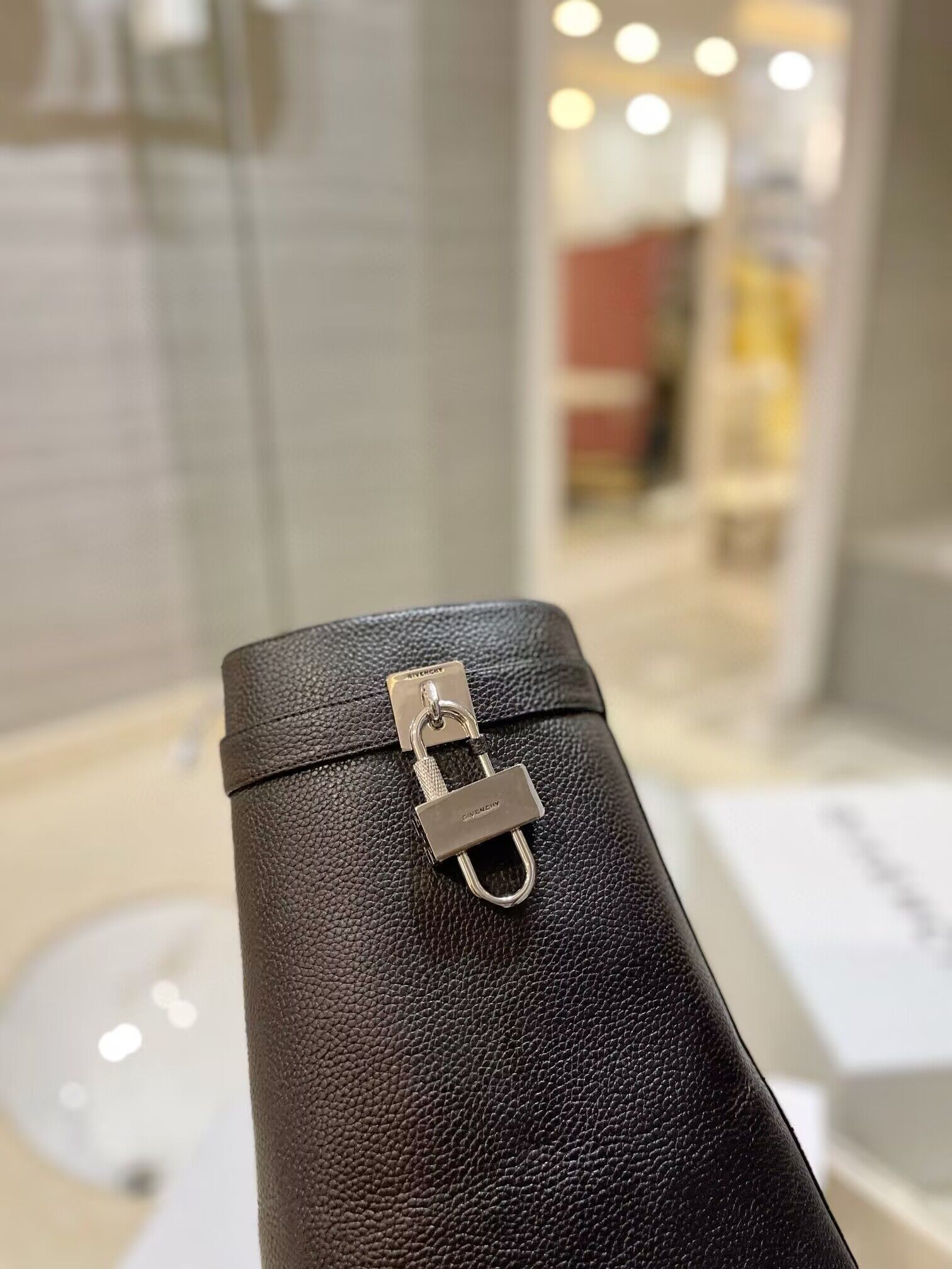 Givenchy Original Cowhide Leather Forefoot High 35MM and Heels Hight 105MM Boots Shoes G23258 Black Givenchy Original Cowhide Leather Forefoot High 35MM and Heels Hight 105MM Boots Shoes G23258 Black