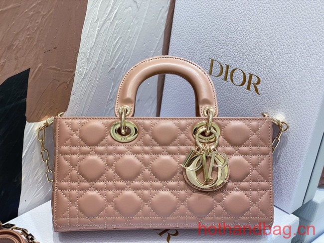 Dior Medium Lady D-Joy Bag Cannage Lambskin M0540O dark pink