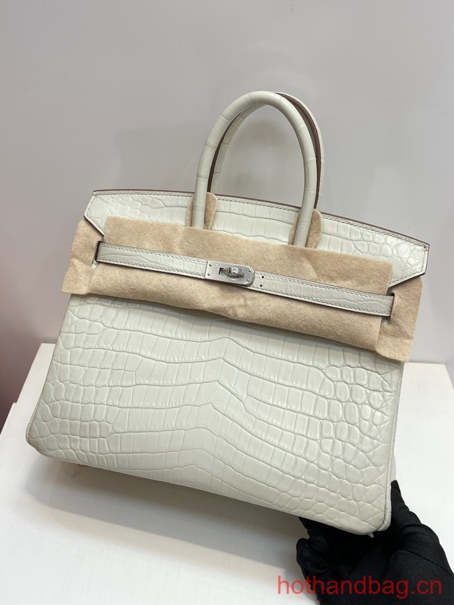 Hermes Birkin 30CM Original Crocodile Leather Bag 5531 Cream