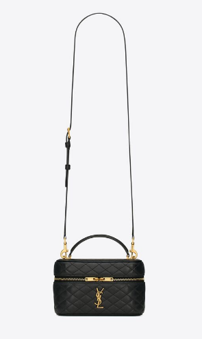 SAINT LAURENT GABY VANITY BAG IN LAMBSKIN 7667311 black SAINT LAURENT GABY VANITY BAG IN LAMBSKIN 7667311 black