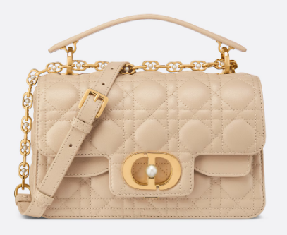 Small Dior Jolie Top Handle Bag Cannage Calfskin M9271U Powder Beige Small Dior Jolie Top Handle Bag Cannage Calfskin M9271U Powder Beige
