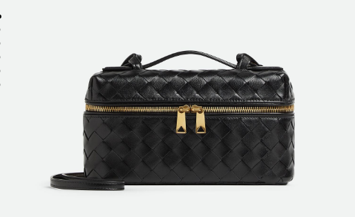 Bottega Veneta Vanity Case On Strap 789109 black Bottega Veneta Vanity Case On Strap 789109 black