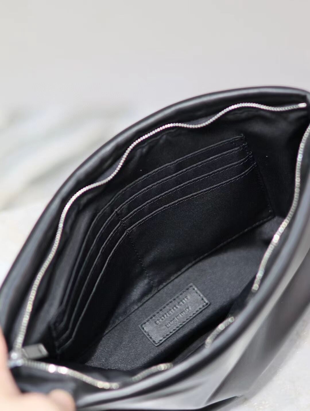 SAINT LAURENT CALYPSO LARGE POUCH IN LAMBSKIN 778943-1 black SAINT LAURENT CALYPSO LARGE POUCH IN LAMBSKIN 778943-1 black