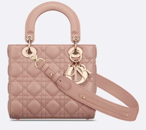 Small Lady Dior My ABCDior Bag Blush Cannage Lambskin M0538ONG Small Lady Dior My ABCDior Bag Blush Cannage Lambskin M0538ONG