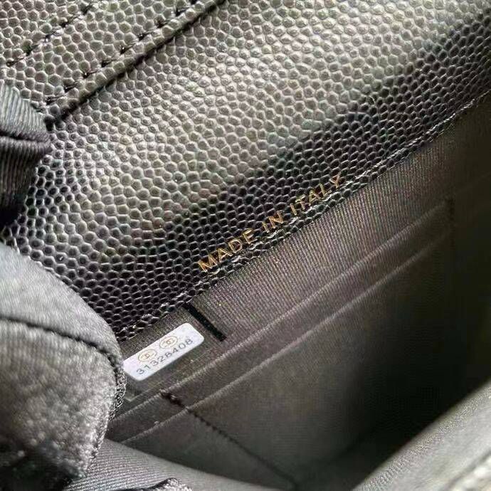 Chanel MINI FLAP PHONE CASE CAVIAR LEATHER BAG AP2742 BLACK Chanel MINI FLAP PHONE CASE CAVIAR LEATHER BAG AP2742 BLACK