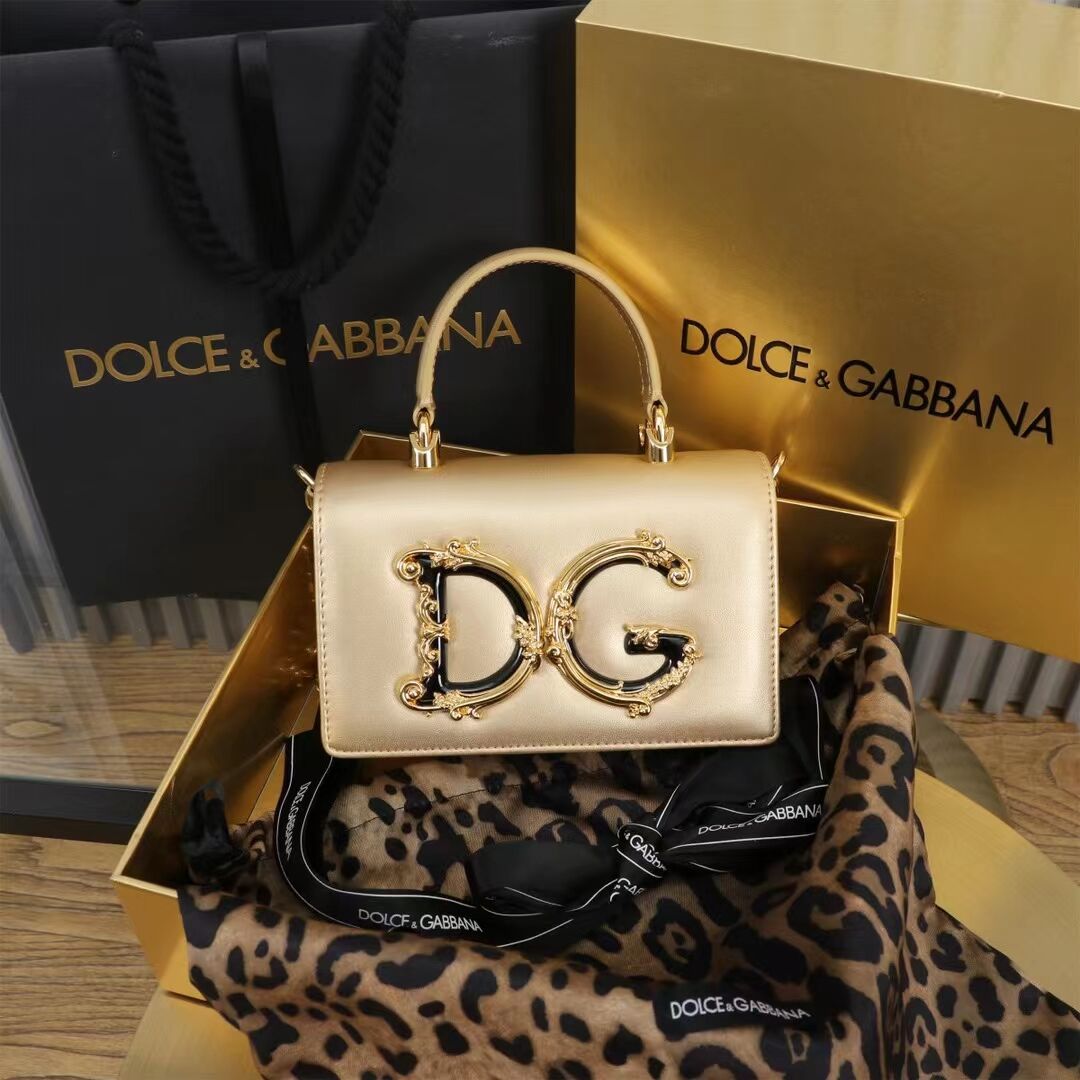 Dolce & Gabbana leather Shoulder Bag G6504 gold Dolce & Gabbana leather Shoulder Bag G6504 gold