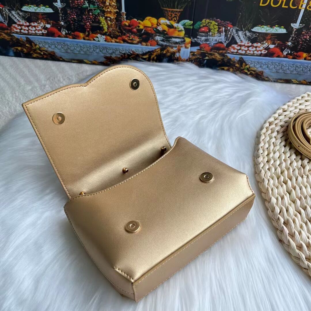 Dolce & Gabbana leather bag G6002 gold Dolce & Gabbana leather bag G6002 gold