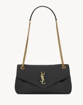 Saint LaurentCALYPSO SMALL IN GRAINED LAMBSKIN 734153 black Saint LaurentCALYPSO SMALL IN GRAINED LAMBSKIN 734153 black