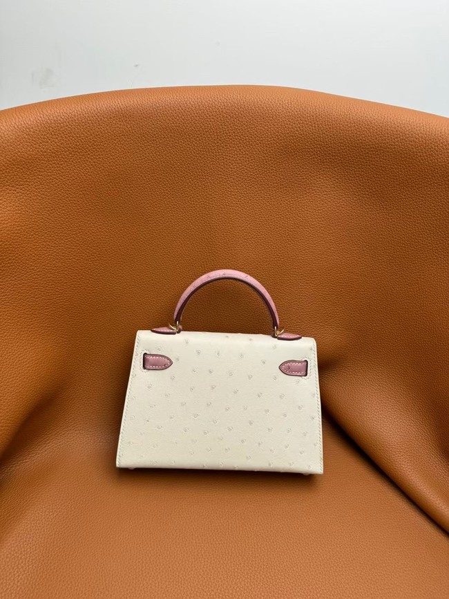 Hermes Kelly 19cm Shoulder Bags Ostrich skin KL6620-11